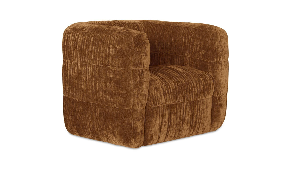 Robson Swivel Chair Toffee by Moe's Home at Eve Furniture