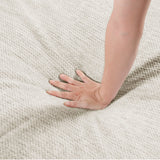 Robstown Beige Ottoman by Homelegance at Eve Furniture