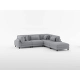 Robstown Gray Ottoman by Homelegance at Eve Furniture