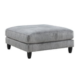 Robstown Gray Ottoman by Homelegance at Eve Furniture