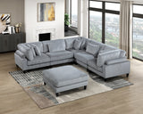 Robstown Gray Ottoman by Homelegance at Eve Furniture