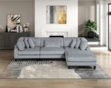 Robstown Gray Ottoman by Homelegance at Eve Furniture