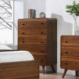 Robyn Dark Walnut 5-Drawer Chest