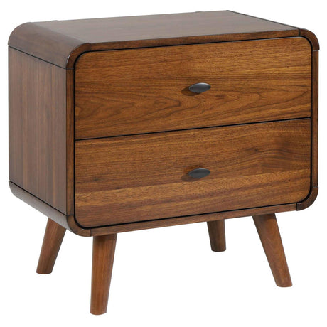 Robyn Dark Walnut 2-Drawer Nightstand by Coaster at Eve Furniture