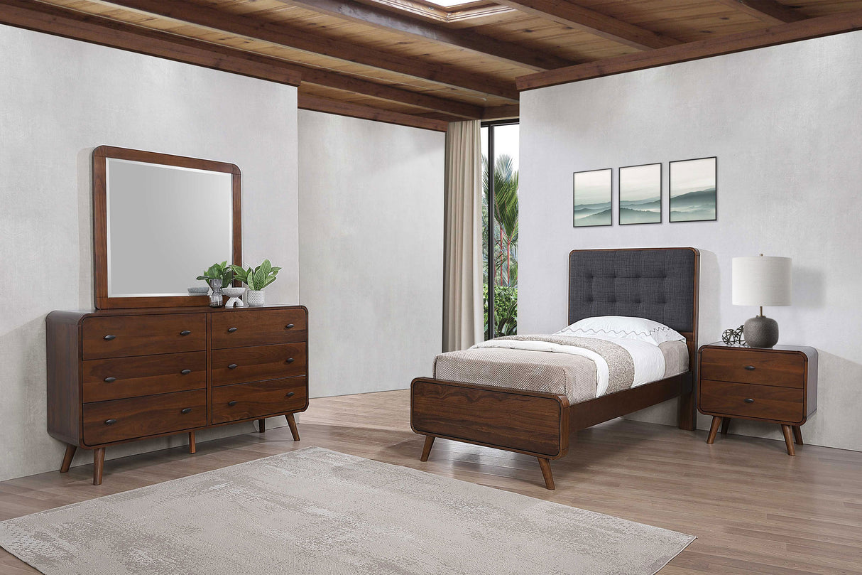 Robyn Dark Walnut 4-Piece Twin Bedroom Set by Coaster at Eve Furniture