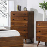 Robyn Dark Walnut 5-Drawer Chest by Coaster at Eve Furniture