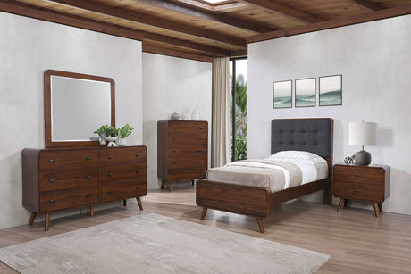 Robyn Dark Walnut 5-Piece Twin Bedroom Set by Coaster at Eve Furniture