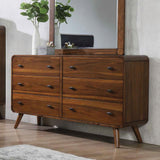Robyn Dark Walnut 6-Drawer Dresser by Coaster at Eve Furniture