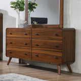 Robyn Dark Walnut 6-Drawer Dresser by Coaster at Eve Furniture