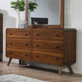 Robyn Dark Walnut 6-Drawer Dresser by Coaster at Eve Furniture