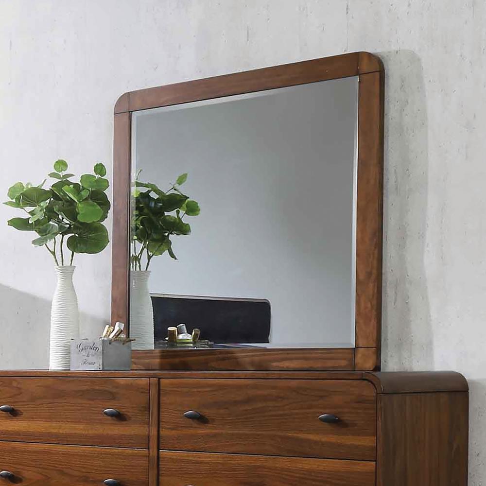 Robyn Dark Walnut Rectangular Mirror by Coaster at Eve Furniture
