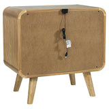 Robyn Light Ash 2-Drawer Nightstand by Coaster at Eve Furniture