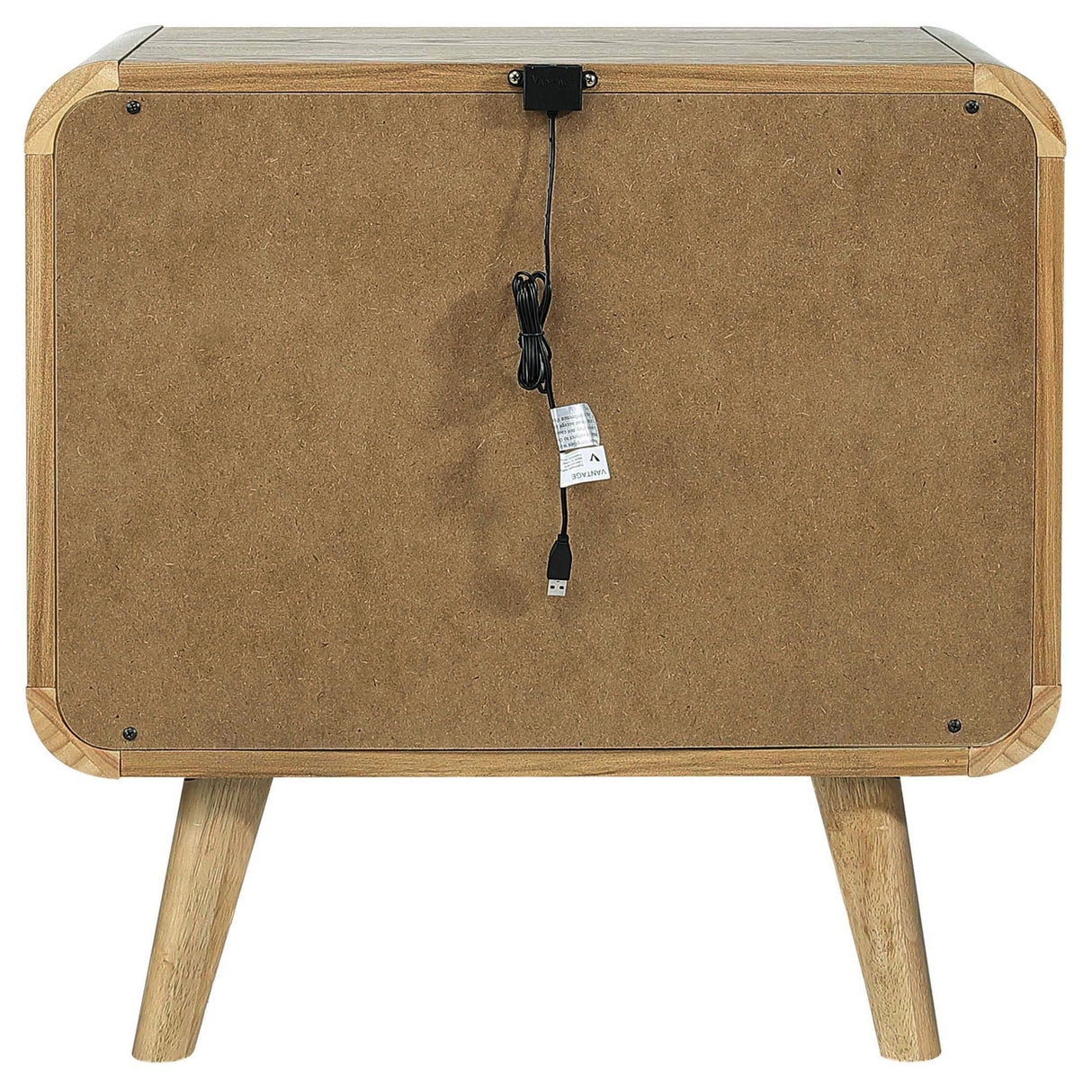 Robyn Light Ash 2-Drawer Nightstand by Coaster at Eve Furniture