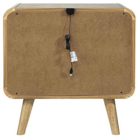 Robyn Light Ash 2-Drawer Nightstand by Coaster at Eve Furniture