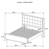 Robyn Light Ash 4-Piece California King Bedroom Set by Coaster at Eve Furniture