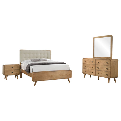 Robyn Light Ash 4-Piece Eastern King Bedroom Set by Coaster at Eve Furniture