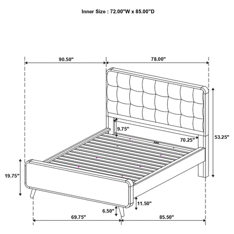 Robyn Light Ash 5-Piece California King Bedroom Set by Coaster at Eve Furniture