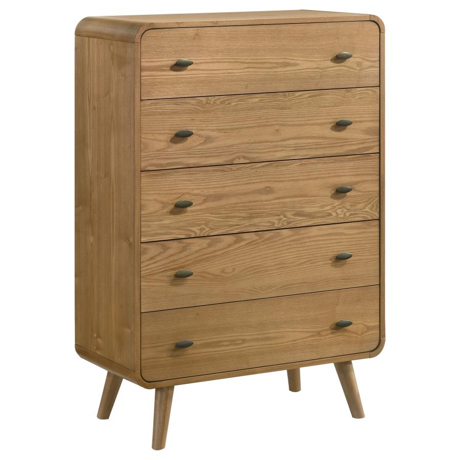 Robyn Light Ash 5-piece Eastern King Bedroom Set by Coaster at Eve Furniture