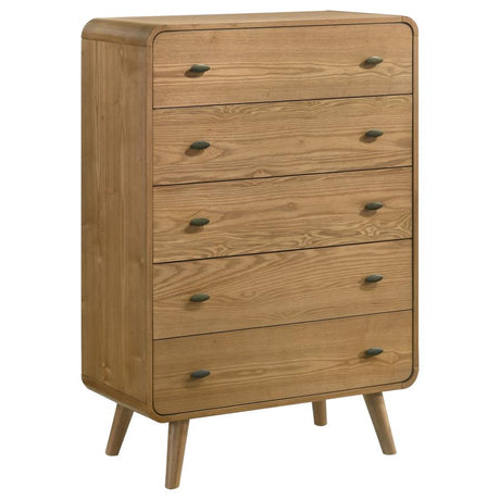 Robyn Light Ash 5-piece Eastern King Bedroom Set by Coaster at Eve Furniture