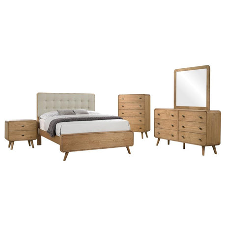 Robyn Light Ash 5-piece Eastern King Bedroom Set by Coaster at Eve Furniture