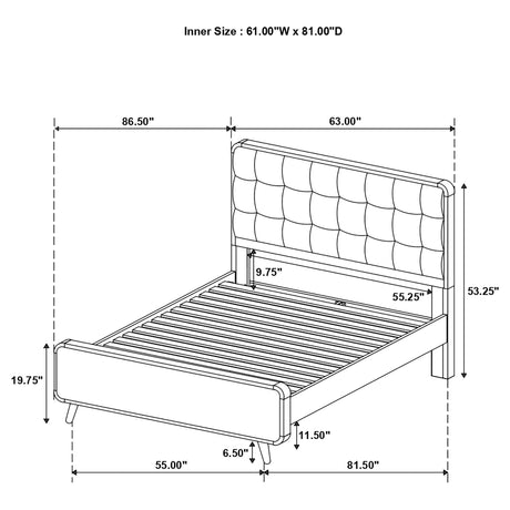 Robyn Light Ash 5-piece Queen Bedroom Set by Coaster at Eve Furniture