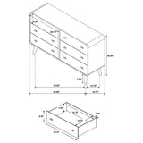 Robyn Light Ash 5-piece Queen Bedroom Set by Coaster at Eve Furniture