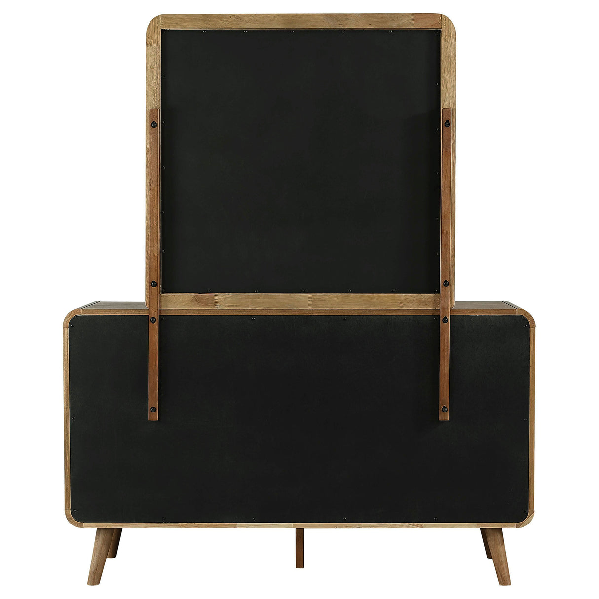 Robyn Light Ash 6-drawer Bedroom Dresser and Mirror by Coaster at Eve Furniture