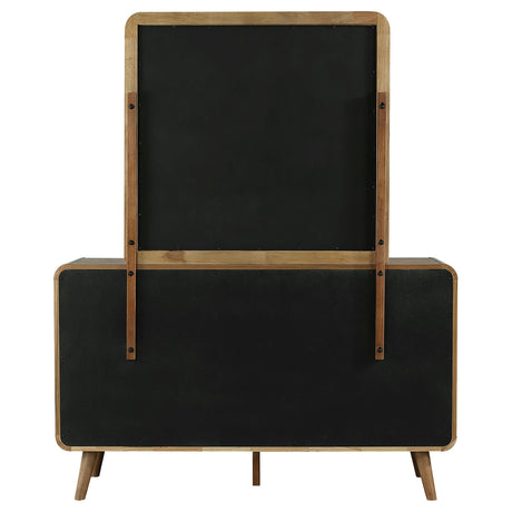 Robyn Light Ash 6-drawer Bedroom Dresser and Mirror by Coaster at Eve Furniture
