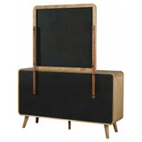 Robyn Light Ash 6-drawer Bedroom Dresser and Mirror by Coaster at Eve Furniture