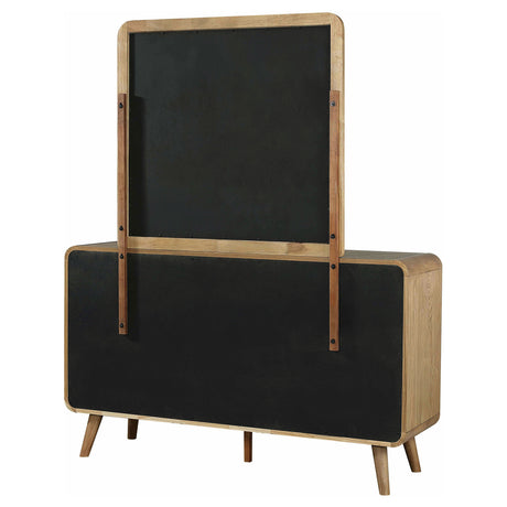 Robyn Light Ash 6-drawer Bedroom Dresser and Mirror by Coaster at Eve Furniture