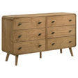 Robyn Light Ash 6-Drawer Dresser by Coaster at Eve Furniture