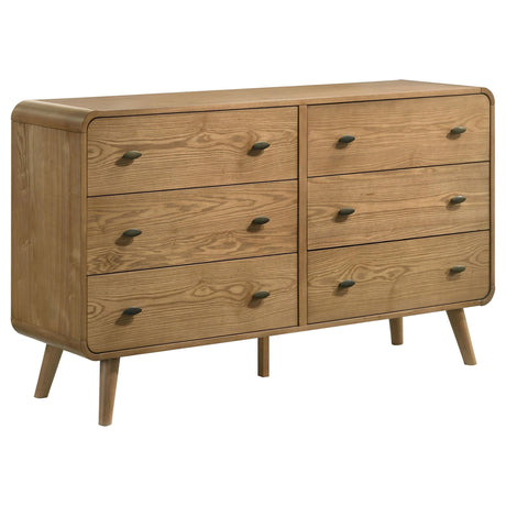 Robyn Light Ash 6-Drawer Dresser by Coaster at Eve Furniture