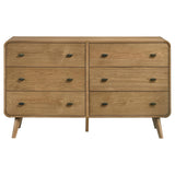 Robyn Light Ash 6-Drawer Dresser by Coaster at Eve Furniture