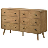 Robyn Light Ash 6-Drawer Dresser by Coaster at Eve Furniture