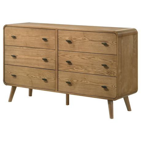 Robyn Light Ash 6-Drawer Dresser by Coaster at Eve Furniture