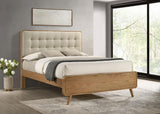 Robyn Light Ash Wood Eastern King Platform Bed by Coaster at Eve Furniture