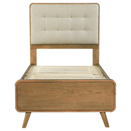 Robyn Light Ash Wood Twin Platform Bed by Coaster at Eve Furniture
