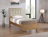 Robyn Light Ash Wood Twin Platform Bed by Coaster at Eve Furniture