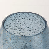 Robyn Short Blue Glass Vase by Mercana at Eve Furniture
