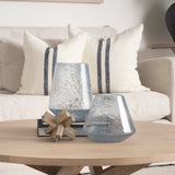 Robyn Short Blue Glass Vase by Mercana at Eve Furniture
