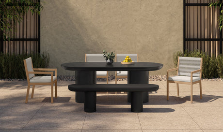 Rocca Bench Black by Moe's Home at Eve Furniture