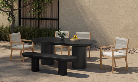 Rocca Bench Black by Moe's Home at Eve Furniture
