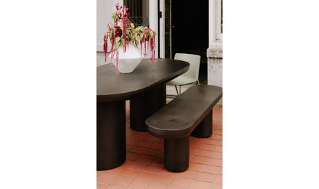Rocca Bench Black by Moe's Home at Eve Furniture