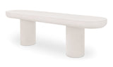 Rocca Bench Cream by Moe's Home at Eve Furniture