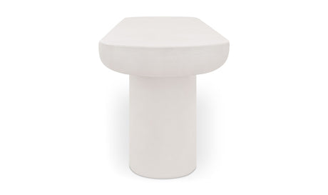 Rocca Bench Cream by Moe's Home at Eve Furniture