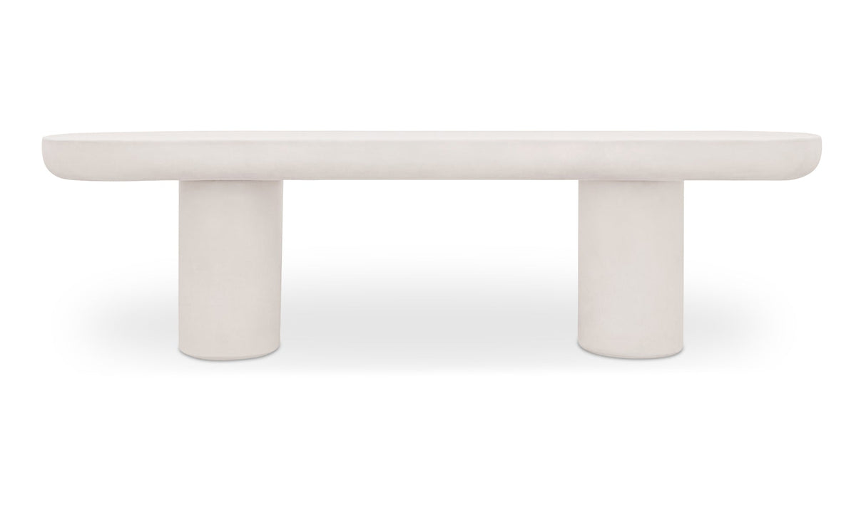 Rocca Bench Cream by Moe's Home at Eve Furniture