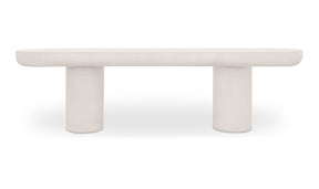 Rocca Bench Cream by Moe's Home at Eve Furniture