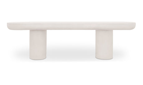 Rocca Bench Cream by Moe's Home at Eve Furniture