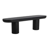 Rocca Black Bench by Moe's Home at Eve Furniture