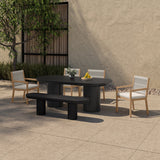Rocca Black Bench by Moe's Home at Eve Furniture